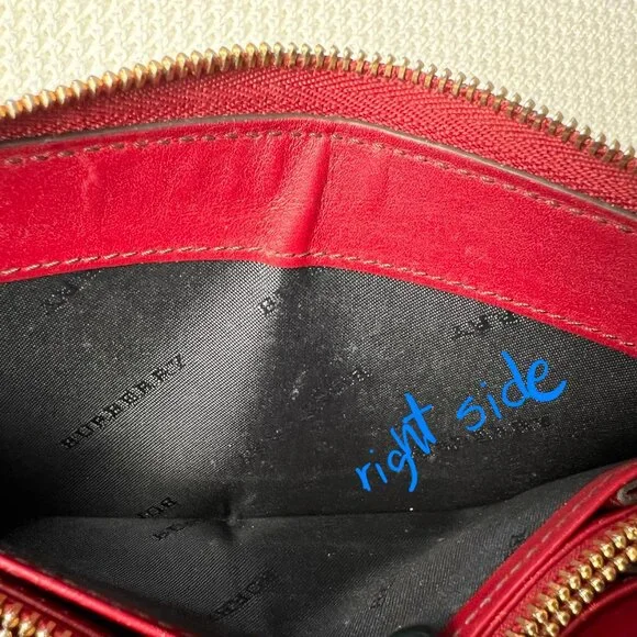 BURBERRY Elmore Horseferry Check leather Zip Around Wallet As is - Picture 10 of 13